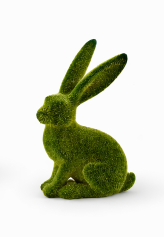 Green Flocked Bunny