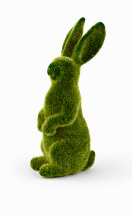 Green Flocked Bunny