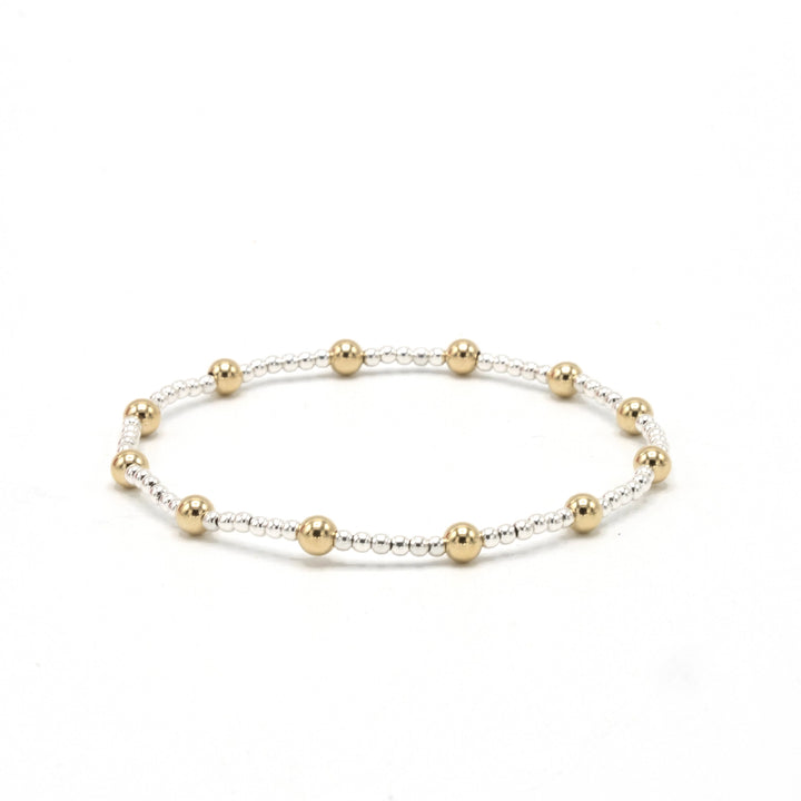 Erin Gray Malibu Mix Collection 14k Gold-Filled and Sterling Beaded Bracelet