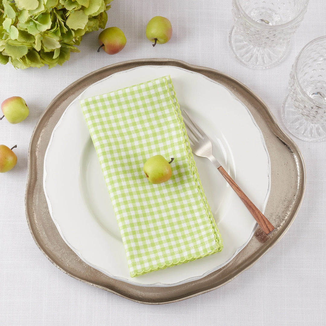 Green Gingham Napkin