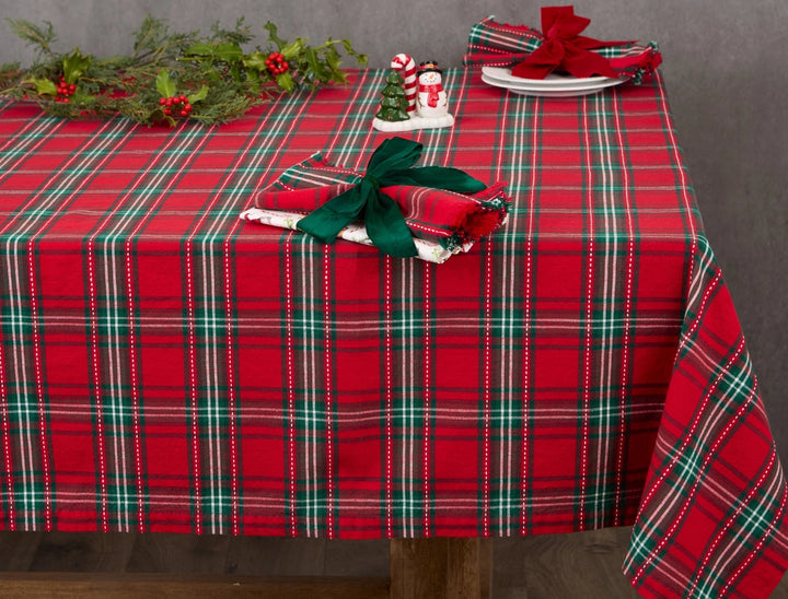 Holiday Tartan Plaid Tablecloth
