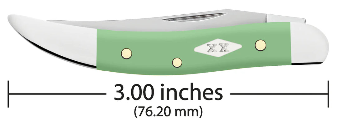 Case Knives Smooth Mint Green Synthetic Small Texas Toothpick