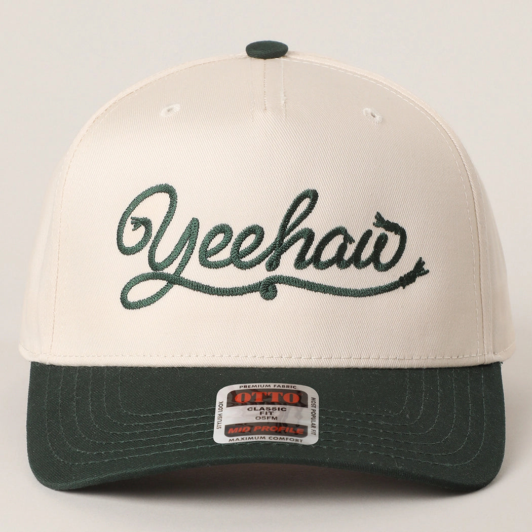 Fashion City "Yeehaw" Western Script Embroidered Trucker Hat