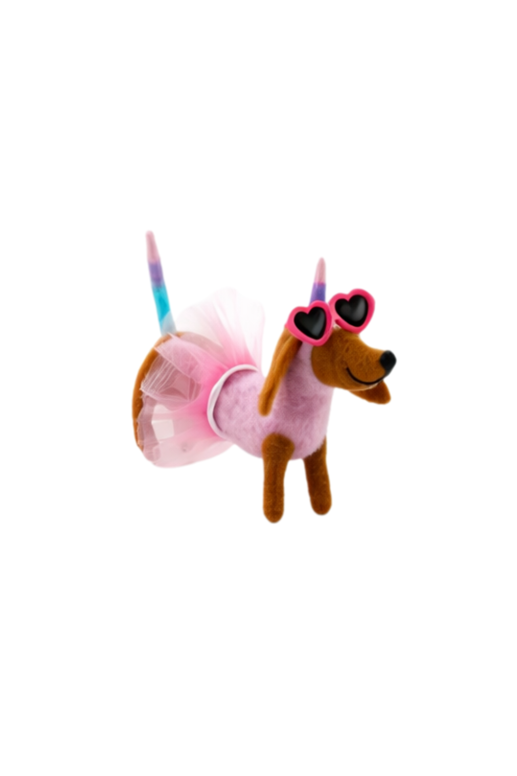 Felt Valentines Dog Figure