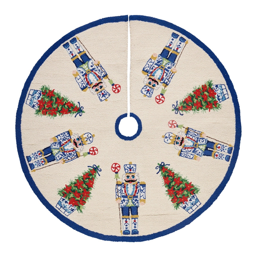 Peking Handicrafts Chinoiserie Hook Tree Skirt