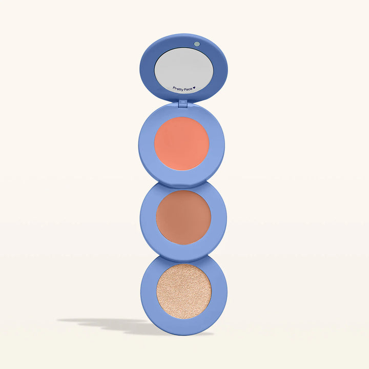 Alleyoop Stack the Odds Bronzer, Blush, and Highlighter Trio Compact
