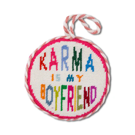Furbish Karma Needlepoint Ornament