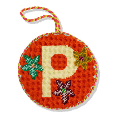 Furbish Needlepoint Monogram Ornament