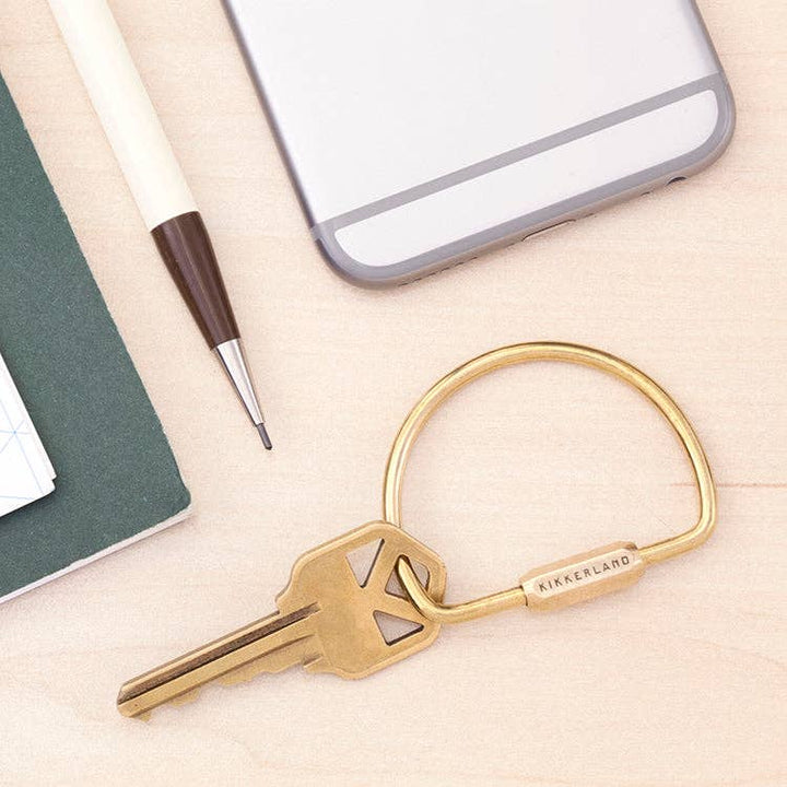 Kikkerland Brass Keyring