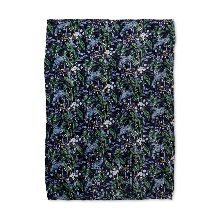 Rifle Paper Co. Peacock Travel Fleece Blanket