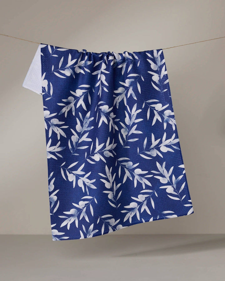 Geometry Olive Branch Tea Towel