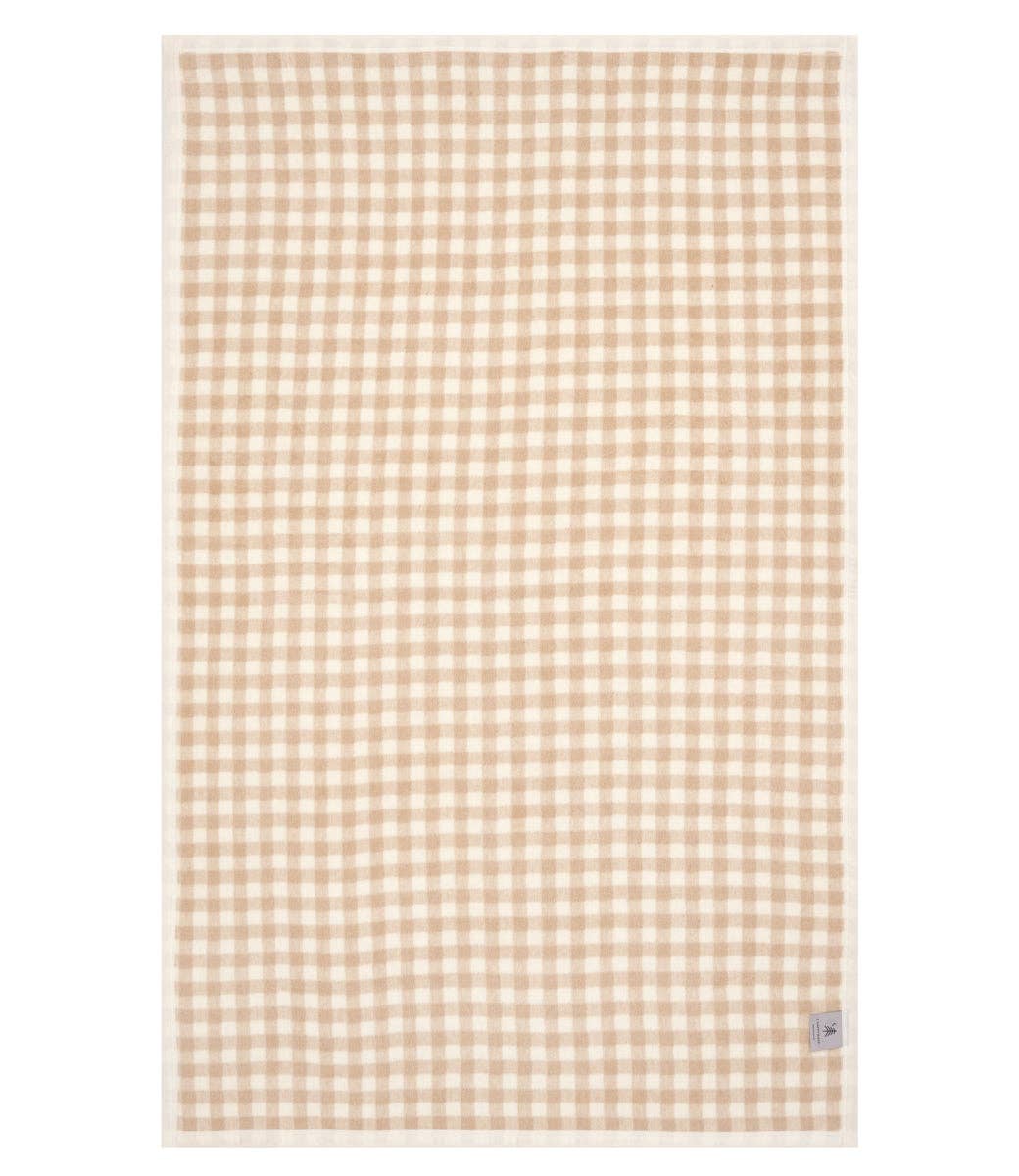 ChappyWrap Gingham Wheat Midi Blanket