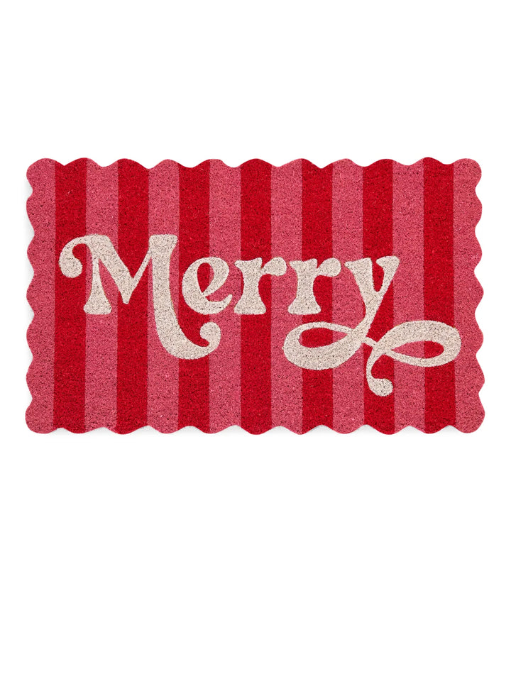 Shiraleah "Merry" Scalloped Doormat