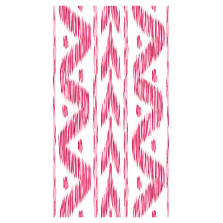 Lucy Grymes Pink Ikat linen-feel Paper Guest Towel