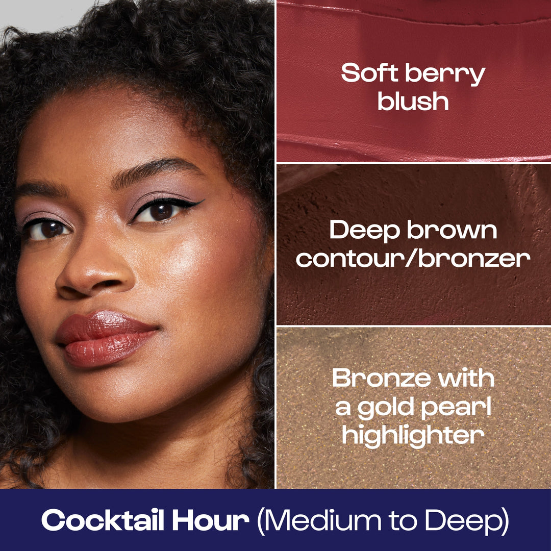 Alleyoop Stack the Odds Bronzer, Blush, and Highlighter Trio Compact