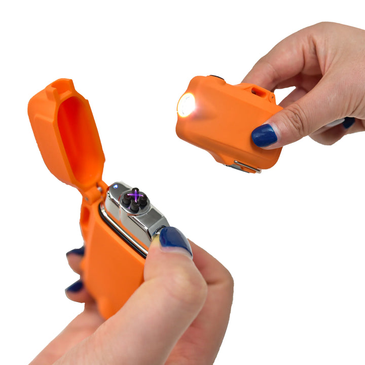 Mad Man Quad Core Arc Spark Lighter w/Flashlight - USB Rechargeable