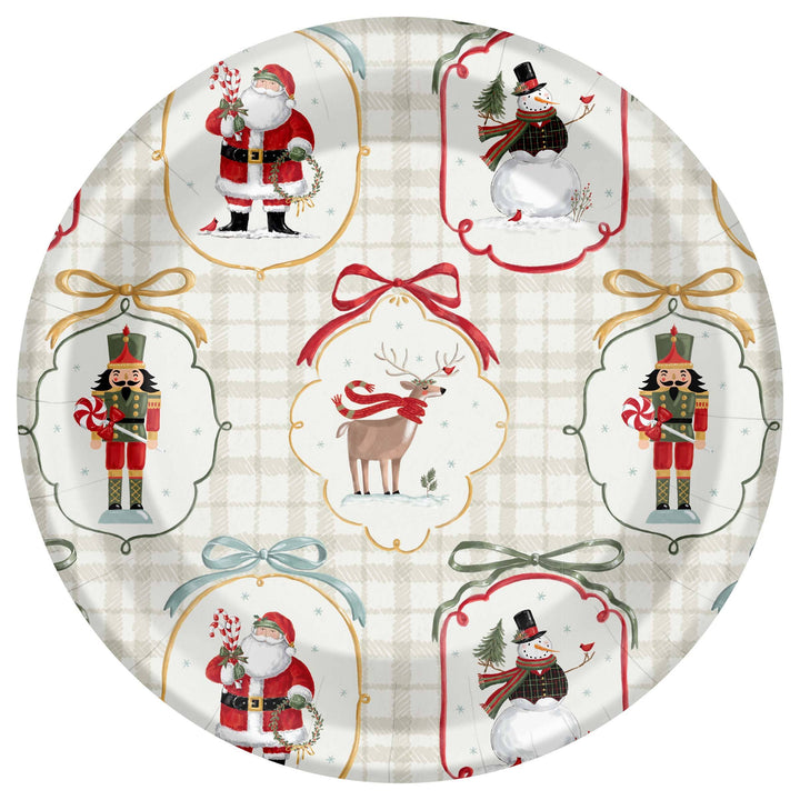 Frosty Fun Christmas Paper Plate