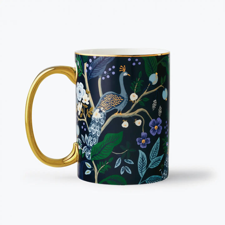 Rifle Paper Co. Peacock Porcelain Mug