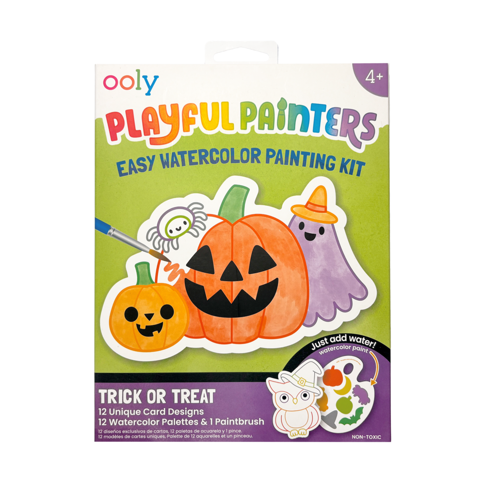 OOLY Trick or Treat Playful Painters Easy Watercolor Painting Kit