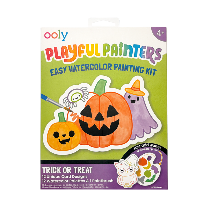 OOLY Trick or Treat Playful Painters Easy Watercolor Painting Kit