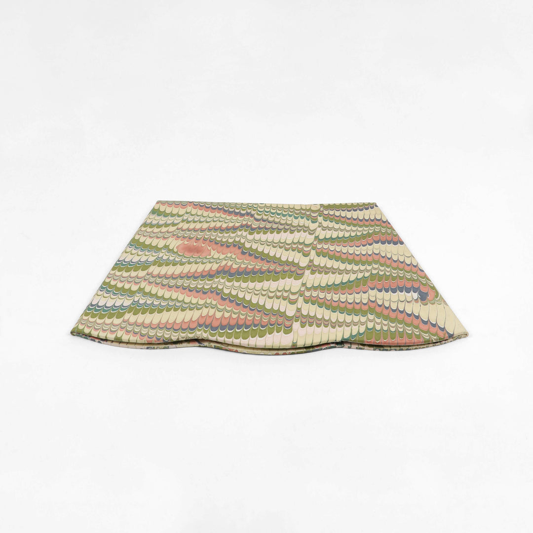 Craft Boat Marbled Scalloped Collapsible Basket