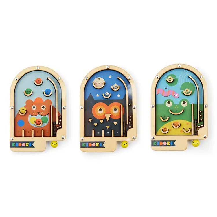 Kikkerland Design Wooden Pinball (Styles May Vary)