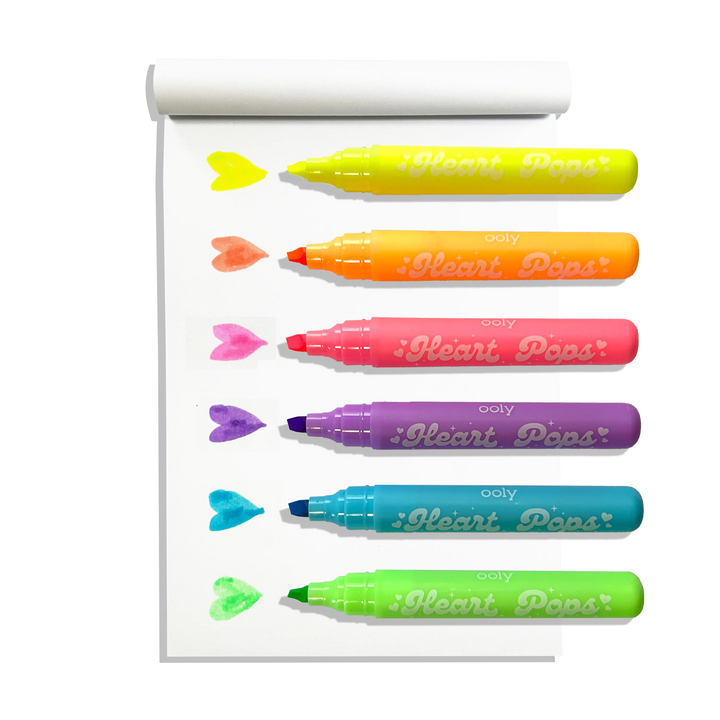 OOLY Heart Pops Neon Highlighters