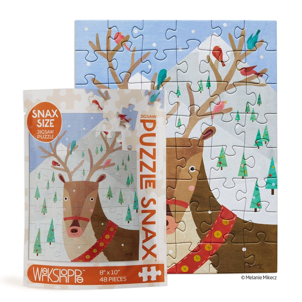 Werkshoppe - Snax Size 48 Piece Jigsaw Puzzle - Reindeer and Friends