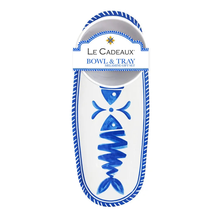 Le Cadeaux Mediterraneo Bowl & Tray Gift Set