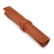 The Luna Leather Jewelry Roll - Brown