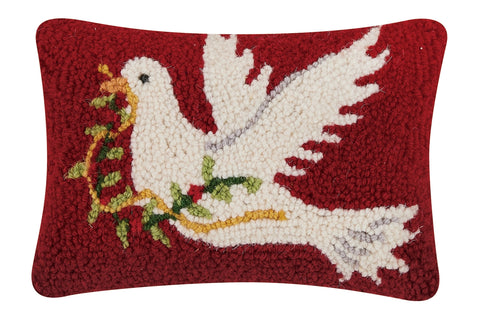 Christmas Dove Hook PIllow