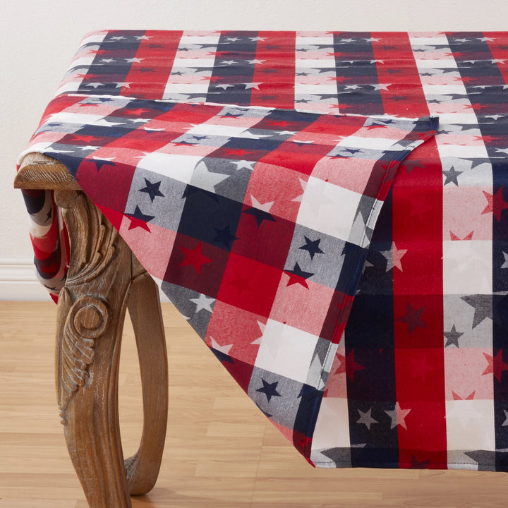 1776 Americana Checkered Tablecloth