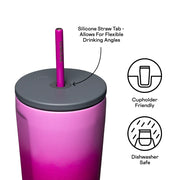 Corkcicle - Insulated Cold Cup - Ombre Unicorn Kiss