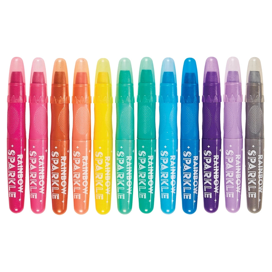OOLY Watercolor Gel Crayons Rainbow Sparkle