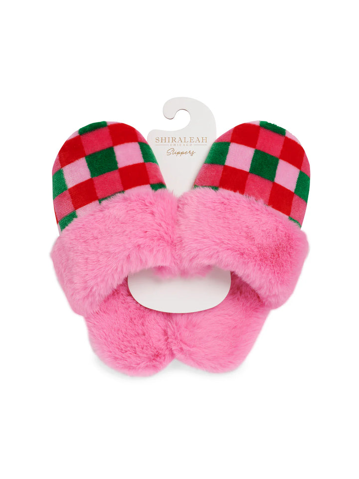 Shiraleah Multi Checkered Slippers