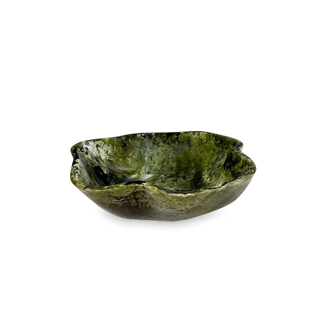 Beatriz Ball Green Resin Malachite Mini Bowl