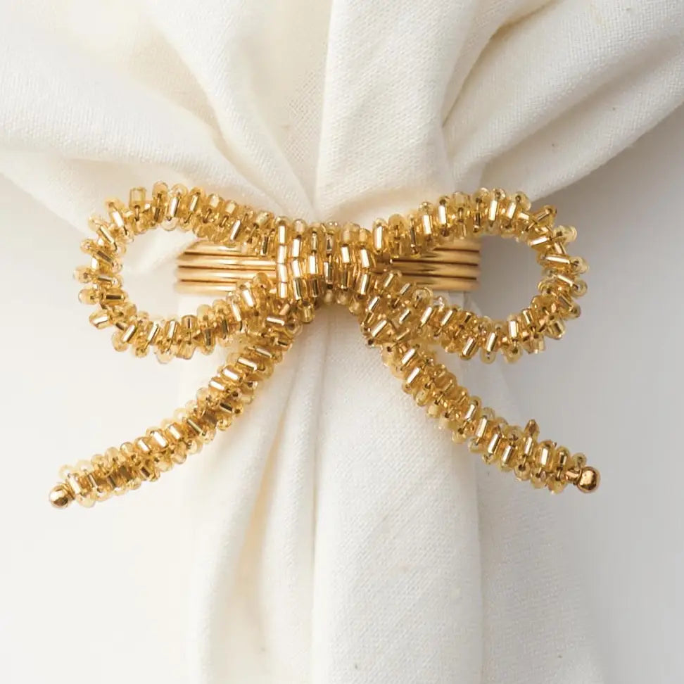 Beaded Bow Napkin Ring