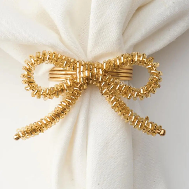 Beaded Bow Napkin Ring