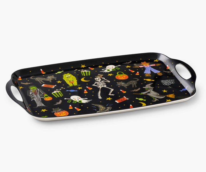 Rifle Paper Co. Halloween Parade Melamine Serving Platter with Handles