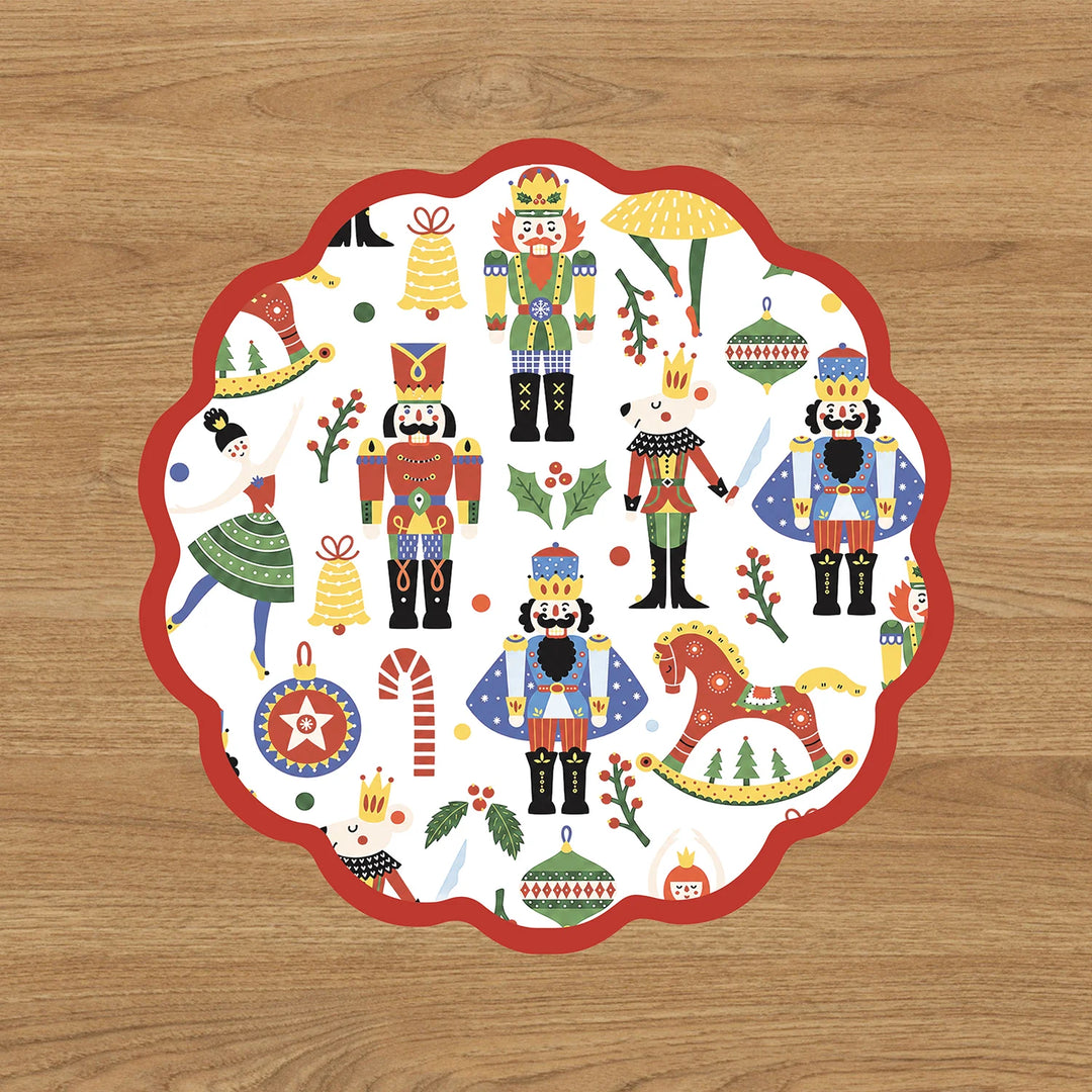 Beatriz Ball Vida Nutcracker and Plaid Reversible Placemat