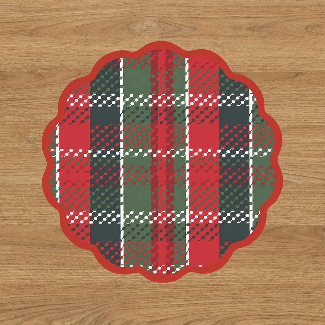 Beatriz Ball Vida Nutcracker and Plaid Reversible Placemat