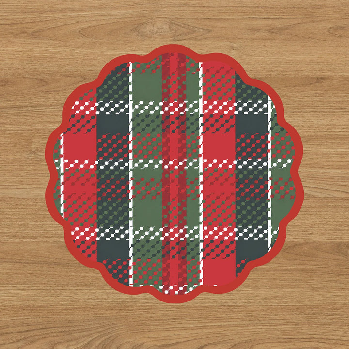 Beatriz Ball Vida Nutcracker and Plaid Reversible Placemat