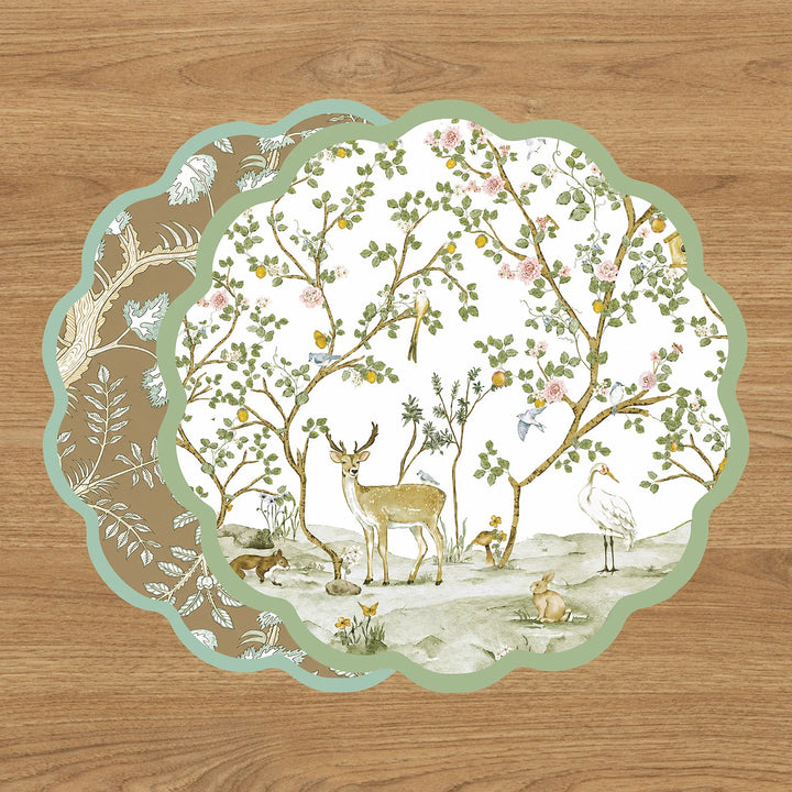 Beatriz Ball Vida Forest Animals and Branches Reversible Placemat