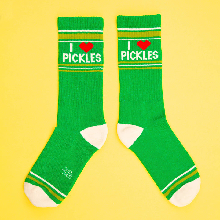 Gumball Poodle I ❤️ Pickles Gym Crew Socks
