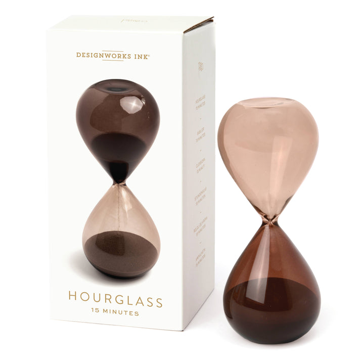 DesignWorks  15 Min Smoky Quartz Hourglass