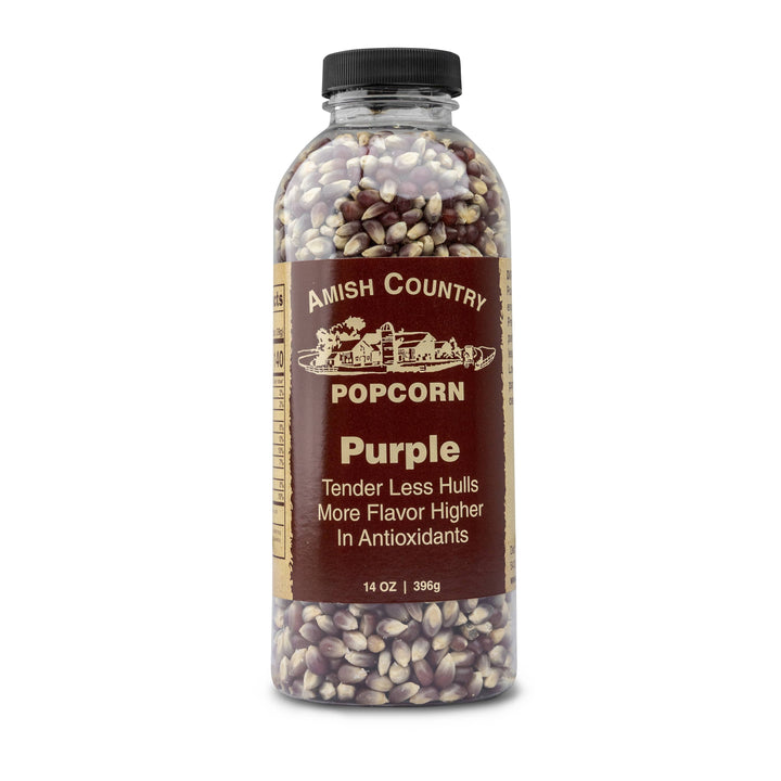 Amish Country Popcorn 14oz Bottle of Purple Popcorn