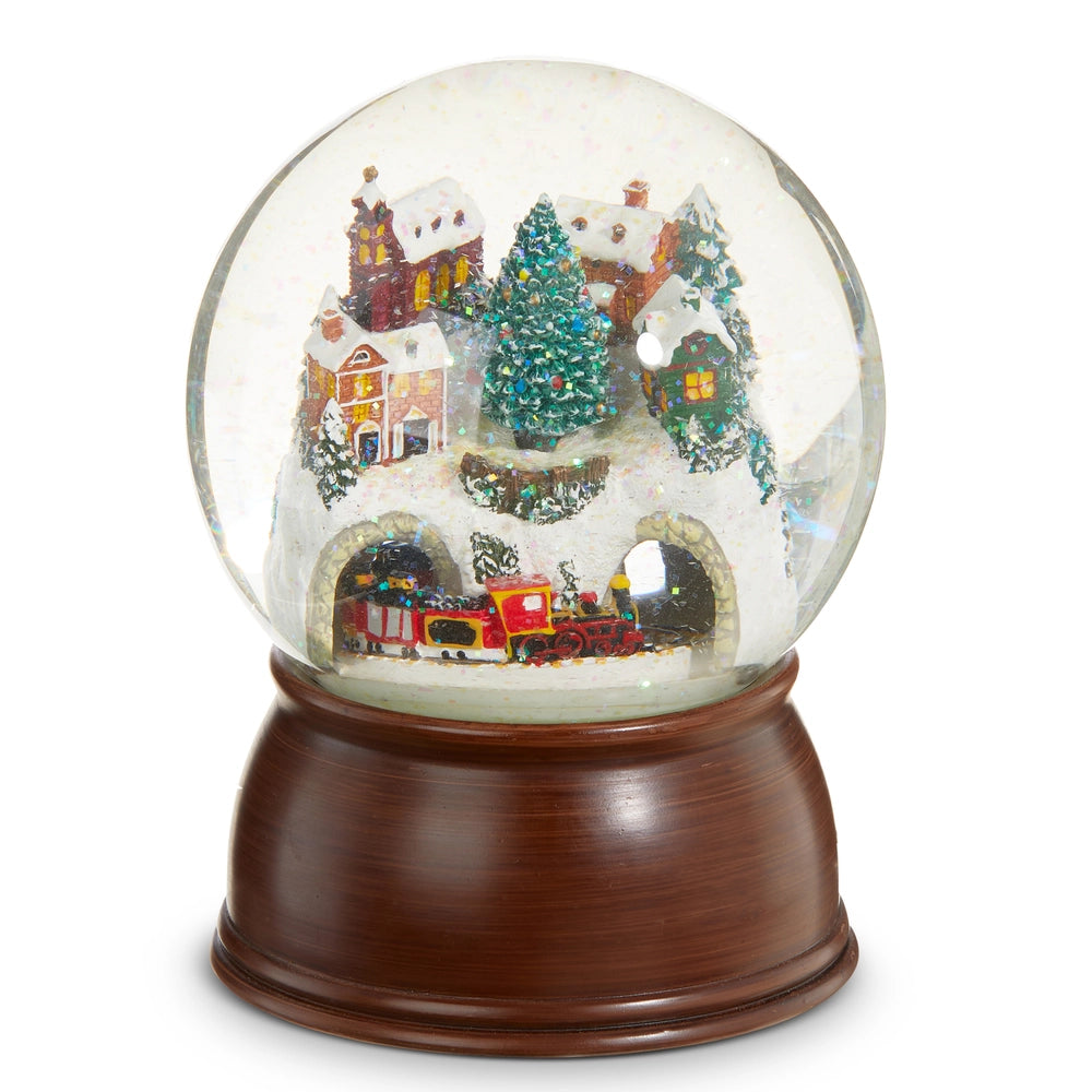 House and Train Musical Snowglobe