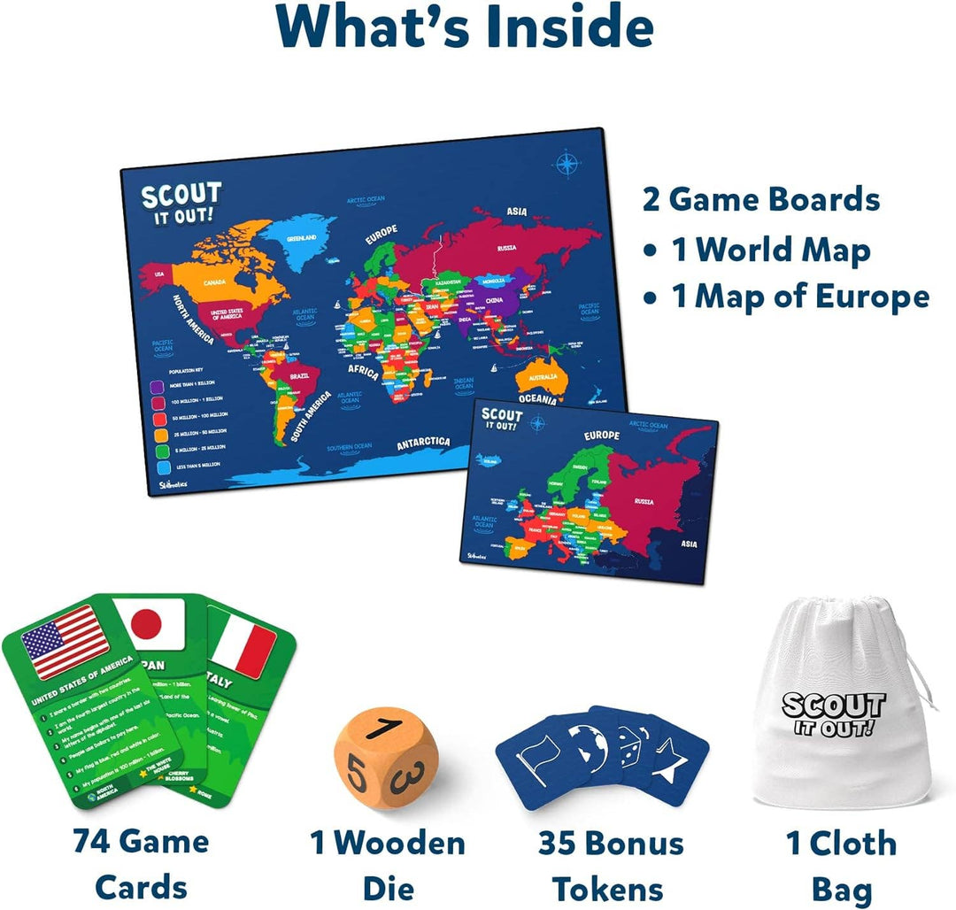 Skillmatics Scout It Out! Geography Trivia Game