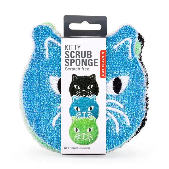 Kikkerland Design Cat Sponges (Set of 3)