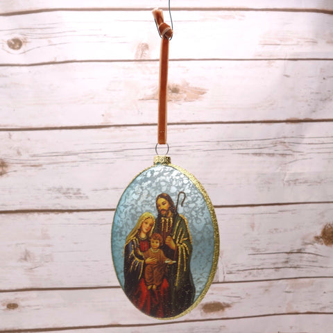 Holy Family Disc Ornament